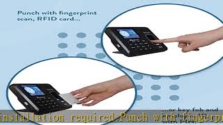 Acroprint BioTouch SelfContained Automatic Biometric FingerprintProximity Time Clock No Monthly [upl. by Bolanger477]