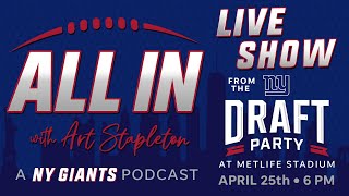 NY Giants Draft Party AllIn with Art Stapleton live [upl. by Cousin663]