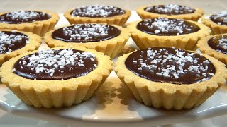 Mini Chocolate Tarts  Most Delicious Chocolate Tart Recipe [upl. by Mcilroy994]