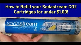 How to Refill your Sodastream CO2 Cartridge for under 100 [upl. by Erlin745]