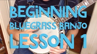 Learn to Play Bluegrass Banjo  Lesson 1 [upl. by Arnaud]