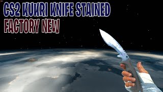 Kukri Knife Stained Factory New  CS2 Skin Showcase 576 [upl. by Nyar]