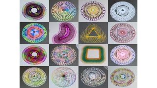 The Ultimate Spirograph Compilation 16 Stunning Designs in One Epic Video ｜by HY [upl. by Lapides676]