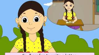 Meenu Writes A Letter  Class 3  EVS  Here Comes a Letter [upl. by Cira]