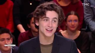 English SubtitlesTimothée Chalamet SPEAKING FRENCH  Quotidien 1182019 [upl. by Neelac]