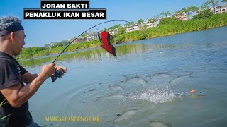 Terlalu Ganas Joran Pemancing Jadi Penakluk Ikan BesarBesar Di Sungai Liar [upl. by Madra141]