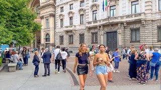 Milan Italy 🇮🇹  July 2024  4K 60fps HDR Walking Tour [upl. by Artek]