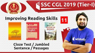 1130 AM  SSC CGL 2019 TierI  English by Harsh Sir  Cloze Test  Jumbled Sentence  Passages [upl. by Wager]