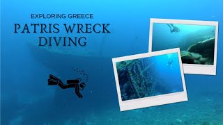 Patris Wreck Diving  Kea Island Greece  Travel Vlog [upl. by Aicemak]