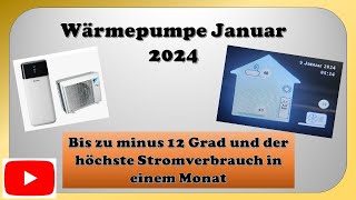 Verbrauch Wärmepumpe Januar 2024 [upl. by Attlee]