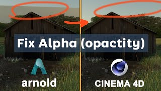 Opacity map alpha map  Arnold C4D Quick Tips [upl. by Tamanaha]