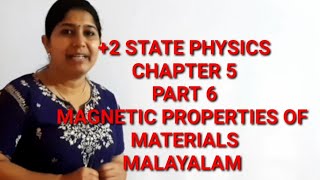 2 PHYSICS  MAGNETIC PROPERTIES OF MATERIALS  MALAYALAM [upl. by Bennink]