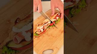 Delicious Cold Croissant Sandwich recipe food sandwich [upl. by Katrine]