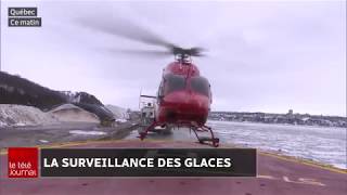 Surveillance aérienne des glaces du fleuve SaintLaurent [upl. by Michale145]