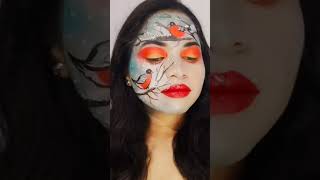 snow bird artinstagrammakeupmakeuptutorialsnow birds artartisttrending youtubeshorts [upl. by Boothe]