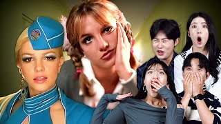 Koreans React to Britney Spears For The First Time Womanizer Toxic Oops I Did It Again  KATCHUP [upl. by Leveridge]