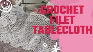 quotCreating an Elegant Oval Filet Crochet Doily StepbyStep Tutorialquotcrochet tablecloth Part 1 [upl. by Giamo]