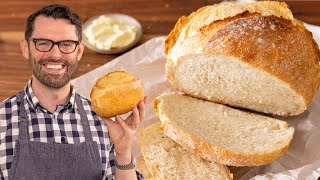 Easy Artisan Bread Recipe  No Kneading [upl. by Oribella]