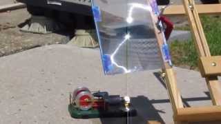 Solarpowered Stirling heat engine with Fresnel lens [upl. by Adiene]