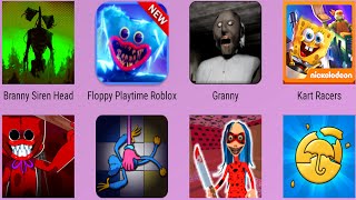 Floppy PlaytimeSurvival Story Round6Lady PoppyGrannySiren BrannyMommy Long LegsScary Lady Momo [upl. by Eelreveb]