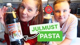 Vi lagar JulmustPasta Recept från Tiktok [upl. by Nuajed482]