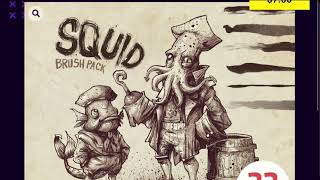 Frankentoon Squid Brush Pack Review [upl. by Annohsed]