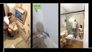 🚿💫 TRANSFORMACIÓN de un BAÑO Pequeño y Antiguo 🛁✨  Reforma Completa Paso a Paso 🔨🧼 [upl. by Meelak]