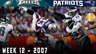 The Sunday Night Scare Eagles vs Patriots 2007  NFL Vault Highlights [upl. by Anaujahs186]