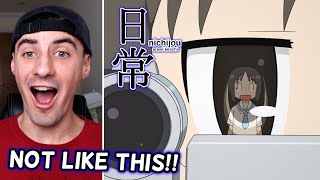 Nichijou Episode 15 Reaction  日常 15話 リアクション [upl. by Annohsal]