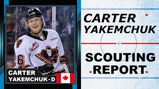 CARTER YAKEMCHUK Highlights  2024 NHL Draft [upl. by Sansone]