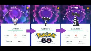 GOTHITA EVOLUTION INTO GOTHORITA AND GOTHITELLE IN POKEMON GO [upl. by Melicent]