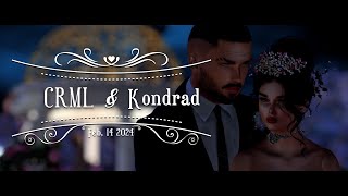 Wedding CRML amp Kondrad  Secondlife Metaverse [upl. by Nylrem55]