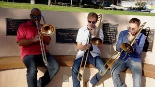 3 Trombone Players Having Fun [upl. by Llebasi]