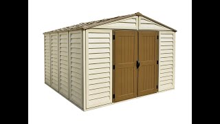 Duramax 10x10 Woodbridge Plus Outdoor Storage Shed installation Video [upl. by Ebonee139]