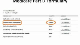 medicare part d formulary [upl. by Marchese250]