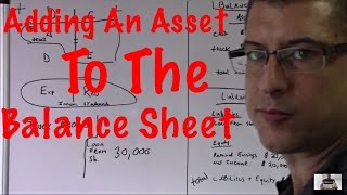 Accounting for beginners 6  Putting an Asset on the Balance Sheet [upl. by Oetsira120]