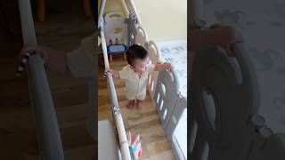 Baby Playpen Hacks 圍欄改造➡️練走路神器！babywalker cutebaby playpen babycare [upl. by Humo]