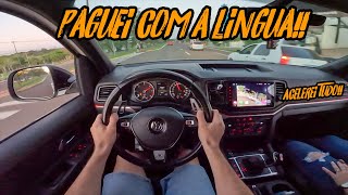 ACELEREI TUDO A AMAROK V6 PREPARADA 300CV 🚀🔥 REBAIXADA COM ARO 22 [upl. by Everest]