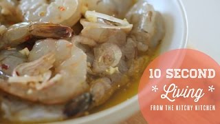 How to Marinate Shrimp  10 Second Living [upl. by Merrick828]