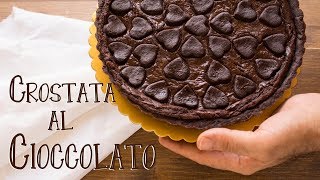 Crostata Sogno al Cioccolato  Ricetta Frolla al Cacao e Crema al Cioccolato  55Winston55 [upl. by Hortense667]