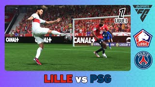 LILLE vs PSG  Ligue 1 202425 [upl. by Leahsim]