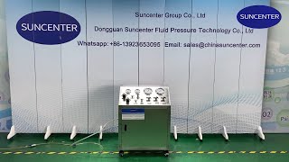 Wide Range Hydro Test Benchhydrotest hydraulic pressuretest liquid [upl. by Ahsemad]