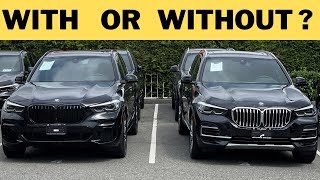 M SPORT PACKAGE with or without Which 2022 BMW X5 looks better [upl. by Chiang865]