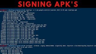 How To Manually Sign APKs with Jarsigner amp Zipalign [upl. by Aihsi257]