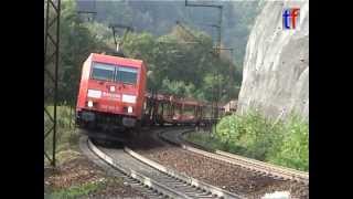 BR185 amp 225 amp151 mit Güterzug auf der Geislinger Steige aufwärts 20092009 [upl. by Eradis]