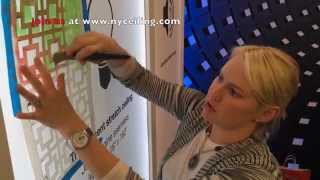 How to paint stretch ceiling with chalk paint® Annie Sloan Architectural Digest Design Show 2014 [upl. by Clava]