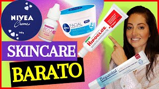 SKINCARE BARATO Hipoglós Bepantol Óleo de Rosa Mosqueta Nivea Facial e da Latinha Azul [upl. by Meijer]