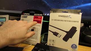 How to connect a SSD or HDD externally via a USB adapter to your PC clone old drive or backup files [upl. by Schurman867]