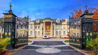 Amazing Palatial Mega Mansion Surrounded by Beautiful Gardens [upl. by Adnohsirk]