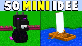 50 MINI COSTRUZIONI DI MINECRAFT [upl. by Levina]